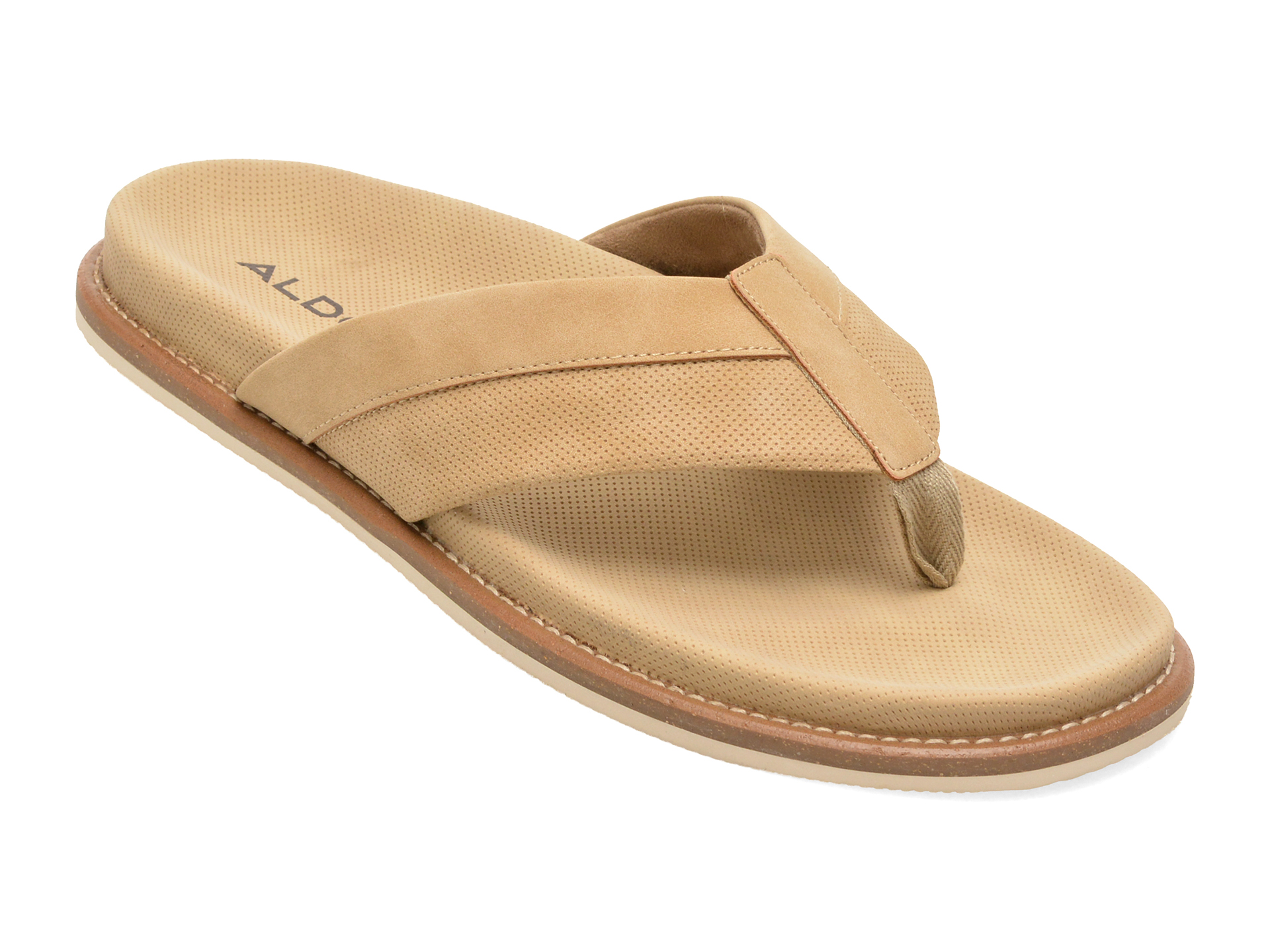 Papuci ALDO bej, BEACHBREEZE 265, din piele ecologica