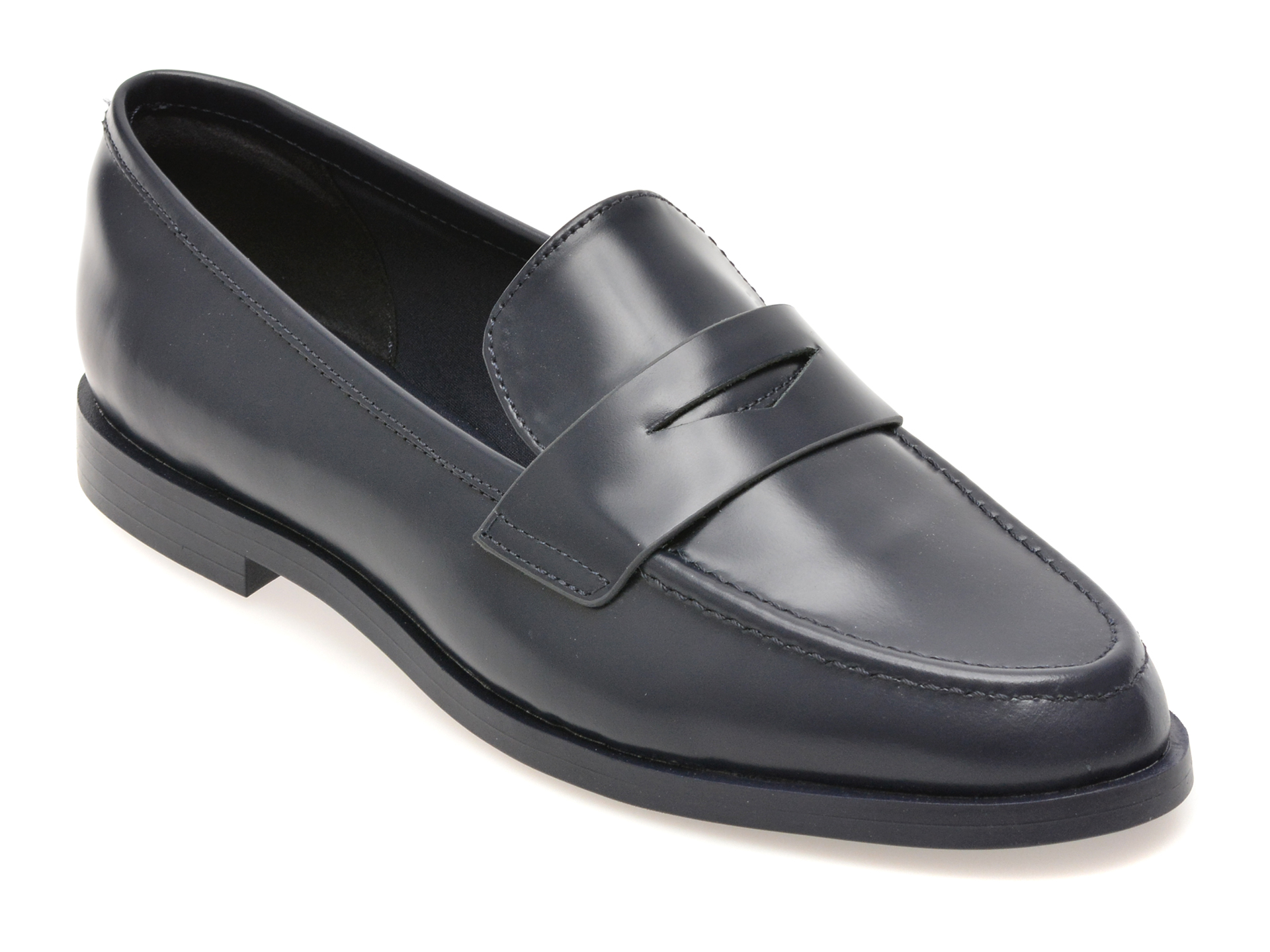 Mocasini eleganti ALDO bleumarin, ADALADAR 410, din piele naturala