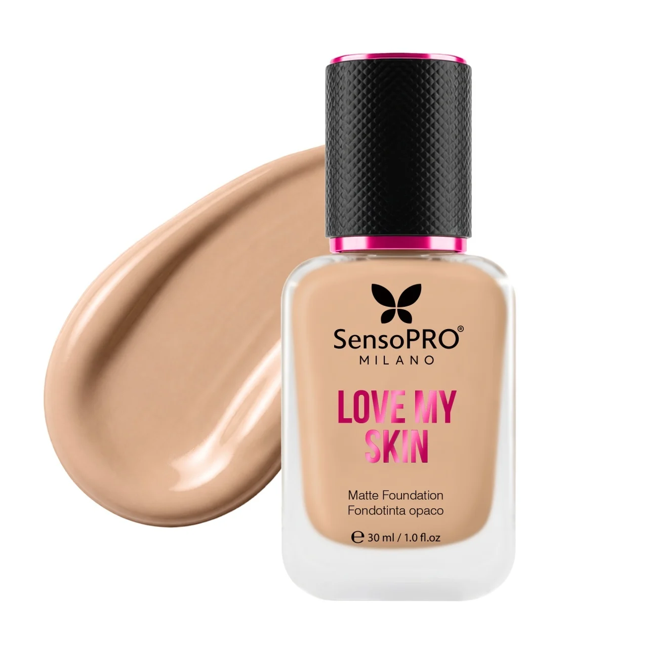 Fond de ten Love My Skin, cu vitamina E, SensoPRO Milano, S04 Light-Medium Neutral