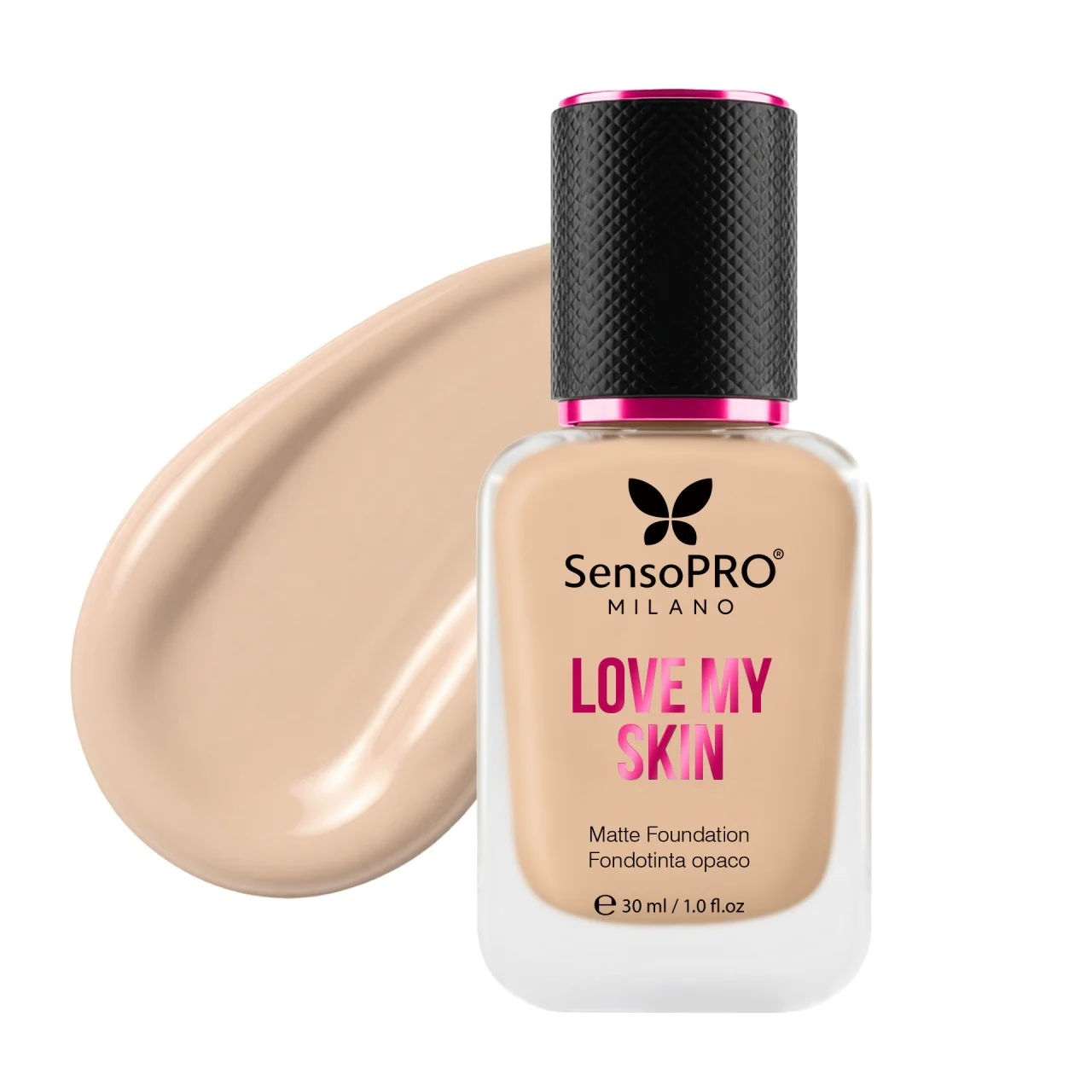 Fond de ten Love My Skin, cu vitamina E, SensoPRO Milano, S02 Light-Warm