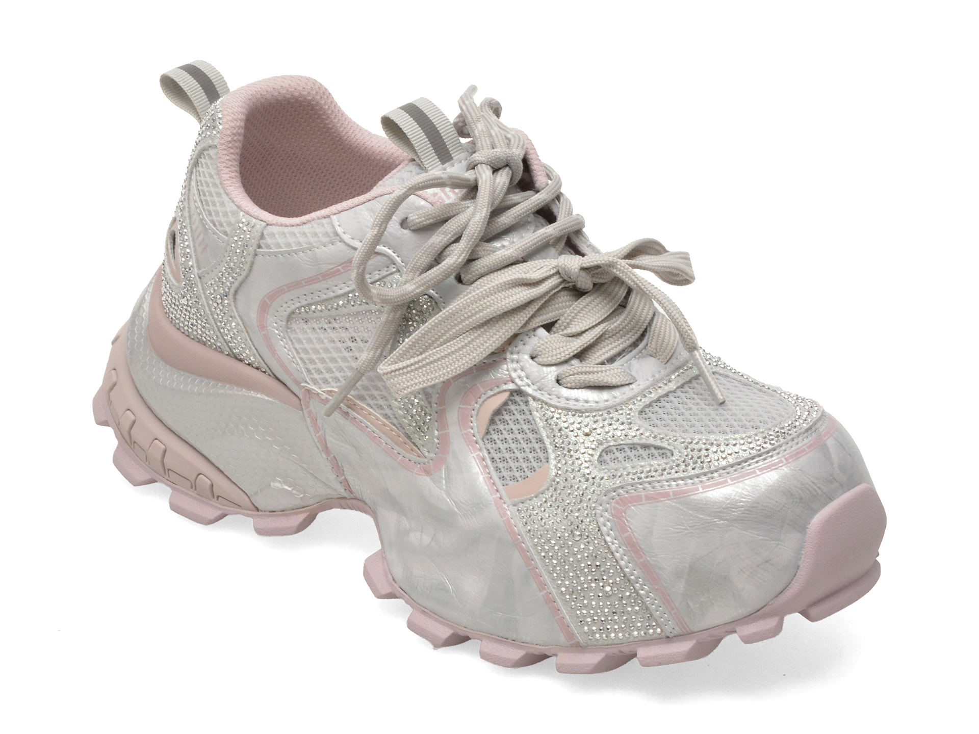 Pantofi sport GRYXX argintii, 5G873, din material textil