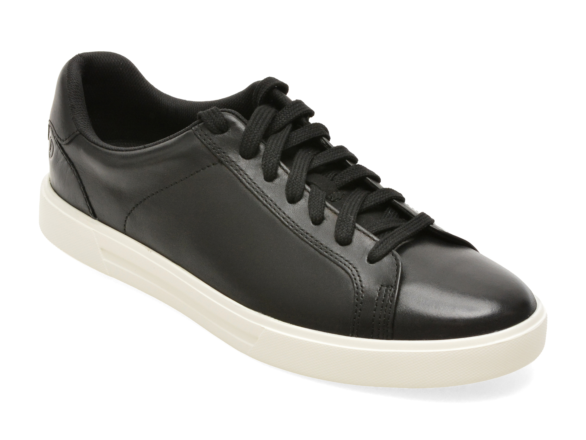 Pantofi sport CLARKS negri, ROMSEY LACE, din piele naturala