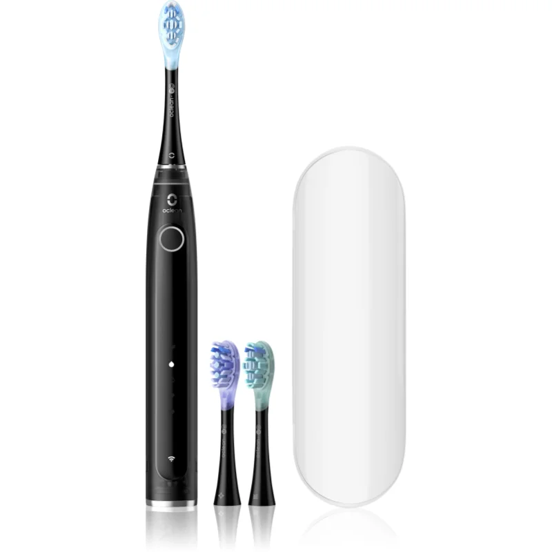 Oclean X Pro 20 Set periuta de dinti cu ultrasunete + 2 capete de schimb cu trusă de călătorie Black