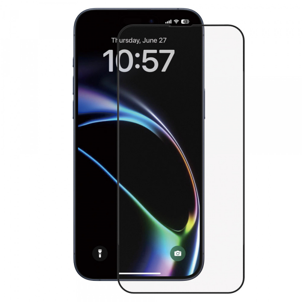 Folie de protectie Ecran Anank 5X Reinforced pentru Apple iPhone 17, Sticla Securizata, Full Glue, 2.5D, Neagra