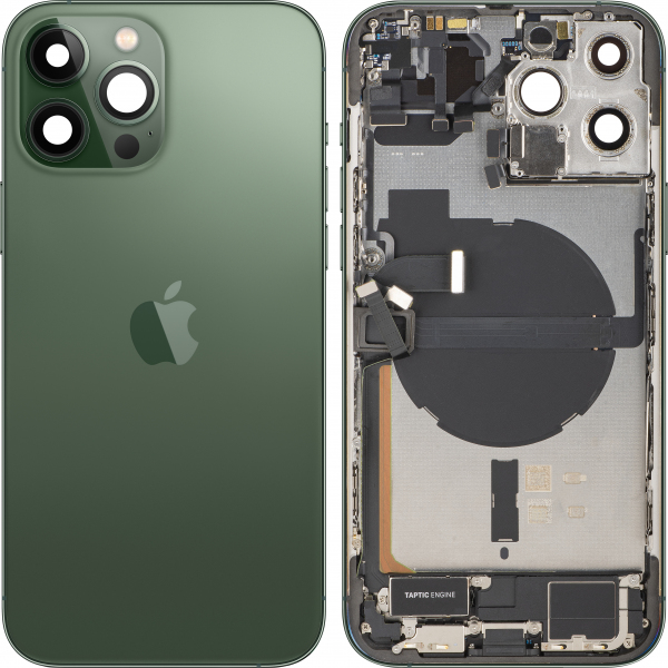 Capac Baterie Apple iPhone 13 Pro Max, Cu Carcasa Mijloc, Full Parts, Verde (Alpine Green), Swap Premium