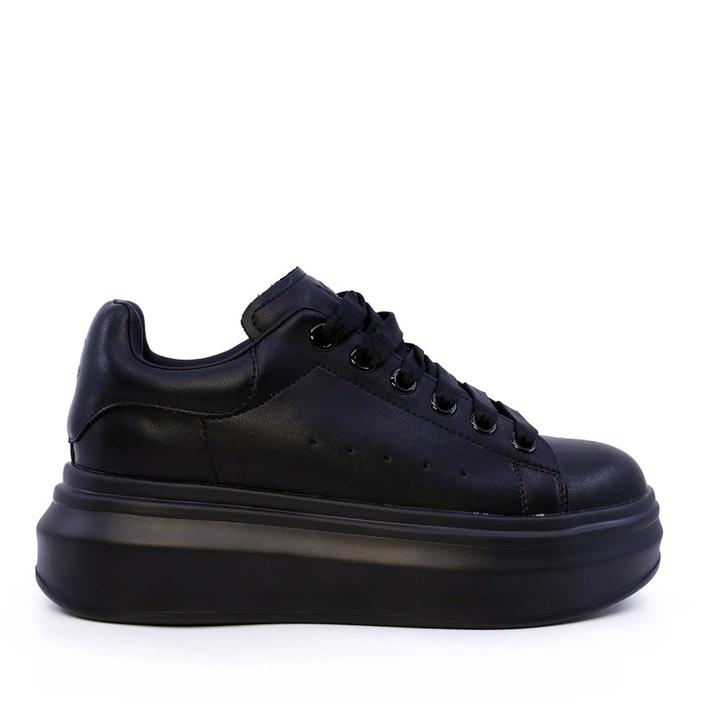 Sneakers femei Luca di Gioia negri din piele  3841DP216N