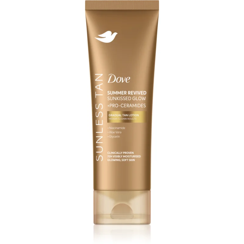 Dove Sunless Tan lotiune autobronzanta culoare Dark 200 ml