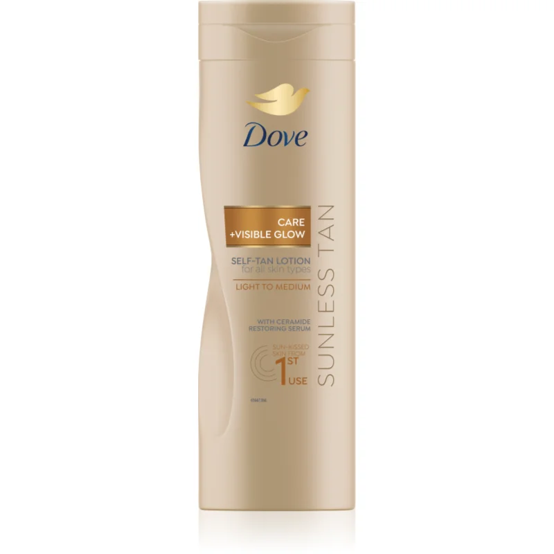Dove Sunless Tan lotiune autobronzanta culoare Fair 400 ml