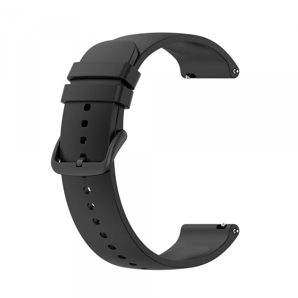 Curea Techsuit W001 pentru Samsung Galaxy Watch / Huawei Watch Series, 20mm, Neagra