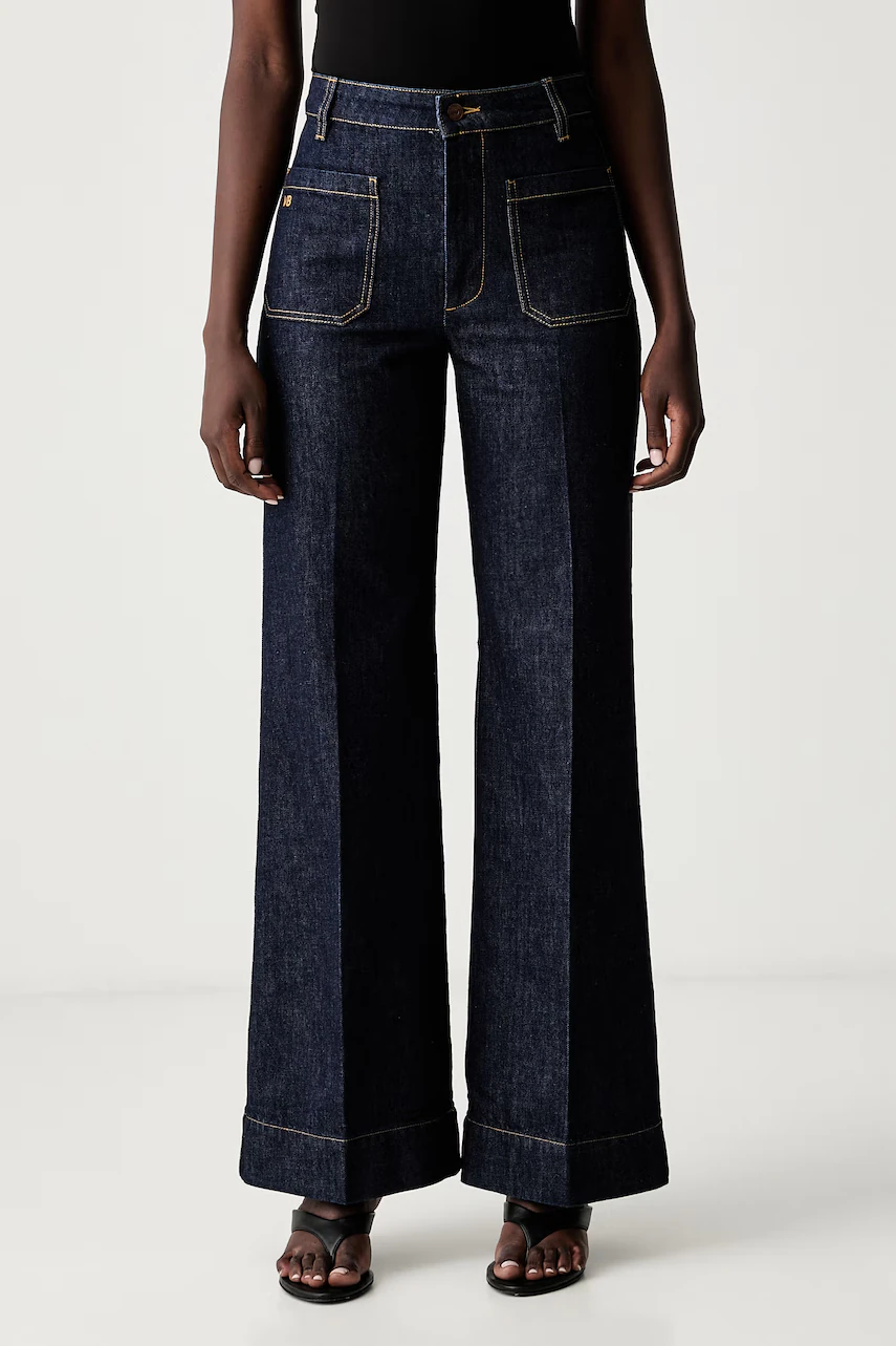 Victoria Beckham  blugi wide leg pentru femei Alina