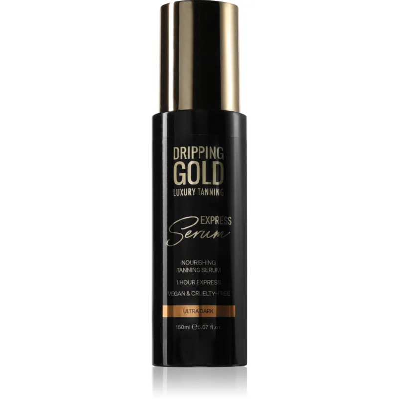 Dripping Gold Express Tanning Serum produs bronzare pentru corp culoare Ultra Dark 150 ml