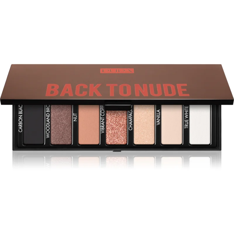 PUPA Milano Make-up Stories Compact Eyeshadow Palette paletă cu farduri de ochi culoare Back to Nude 13.3 g
