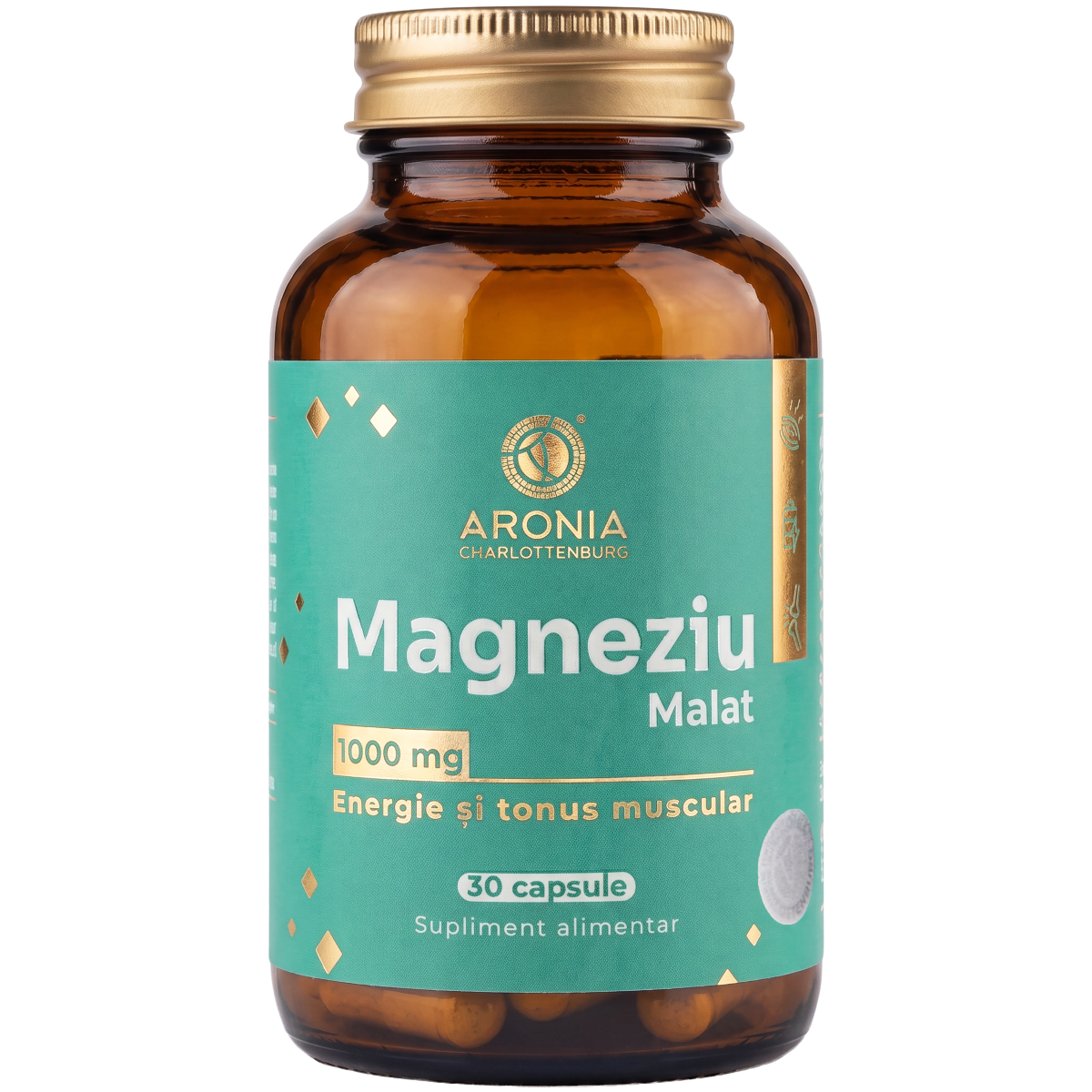 Magneziu Malat 1000 mg — 30 capsule pentru energie, mușchi și un corp mai odihnit