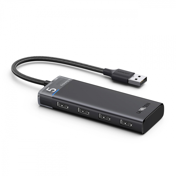 Hub USB UGREEN CM653, 4 x USB-A 3.0, Negru