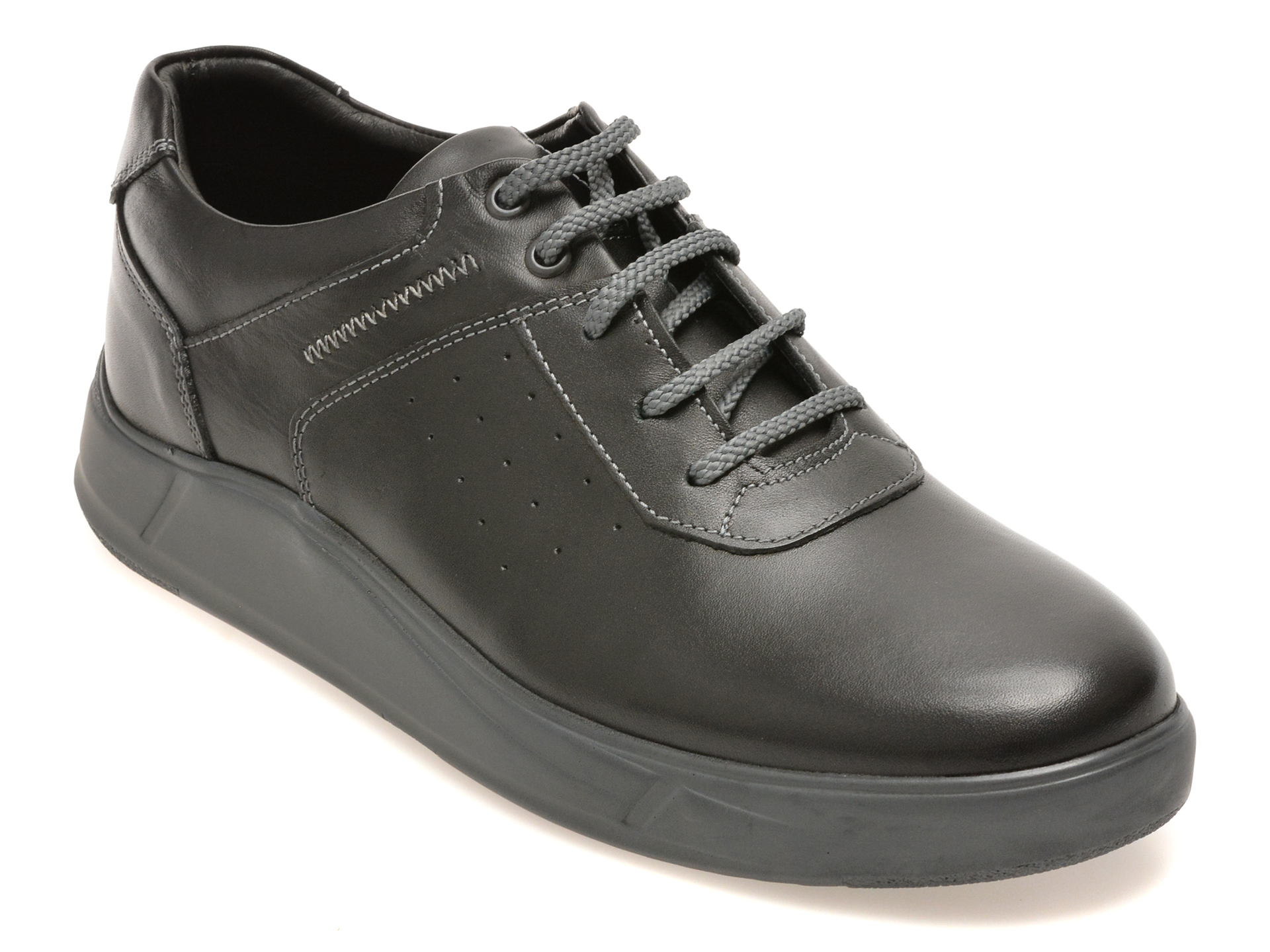 Pantofi OTTER negri, 2055273, din piele naturala