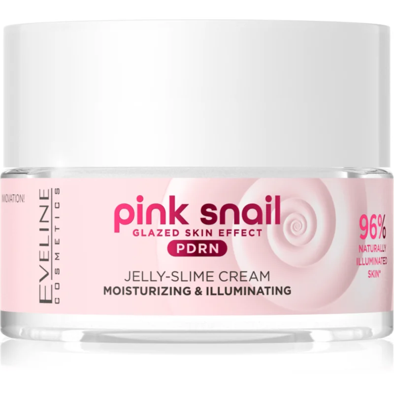 Eveline Cosmetics Pink Snail Glazed Skin Effect crema iluminatoare 50 ml