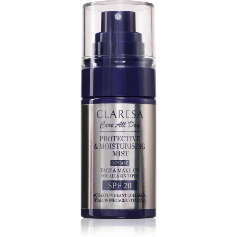 Claresa Care All Day Protective & Moisturising Mist fixator make-up cu efect de hidratare SPF 20 50 ml
