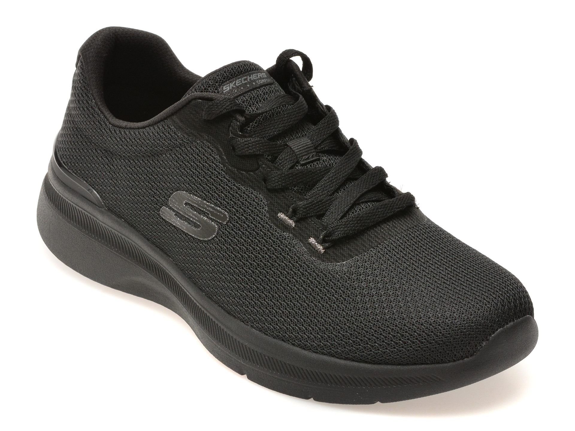 Pantofi sport SKECHERS negri, DYNAMIGHT 3.0, din material textil