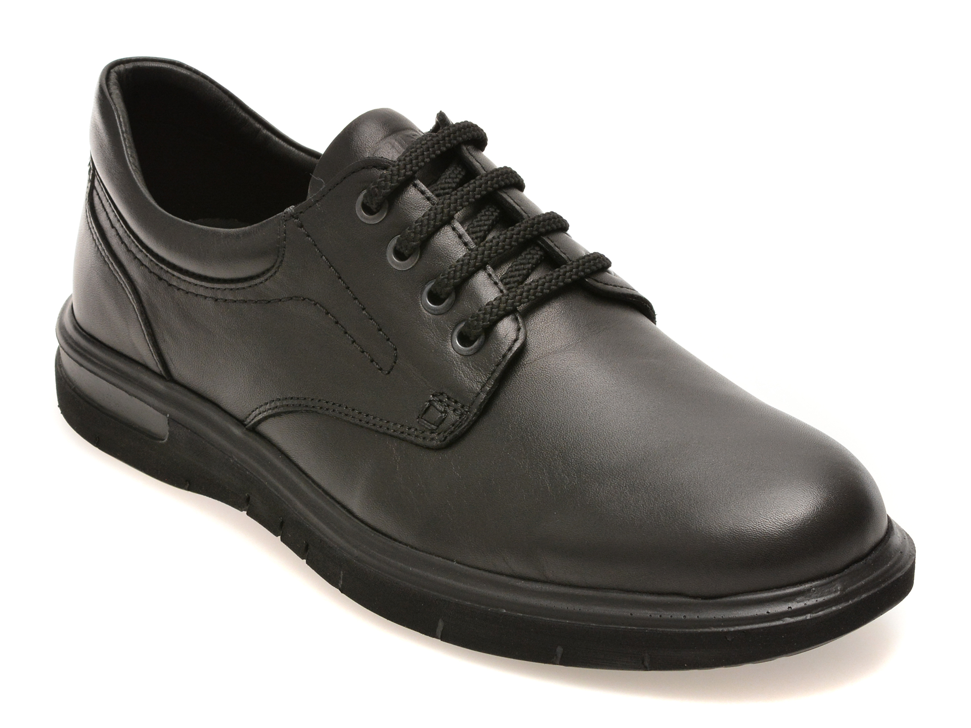 Pantofi OTTER negri, 2804, din piele naturala