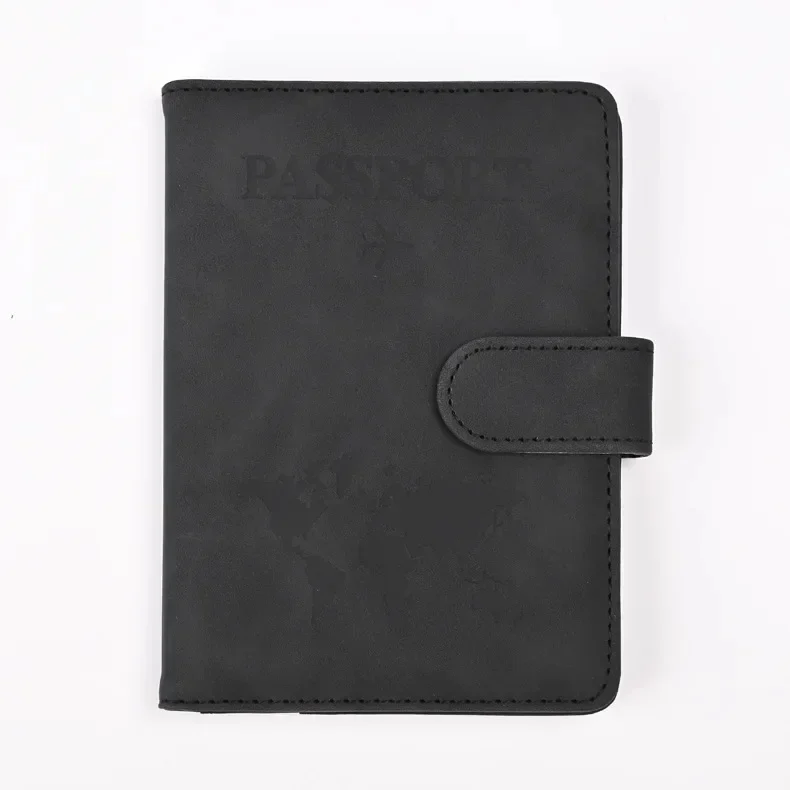 Husa pasaport unisex, Kaida PT1294, Negru