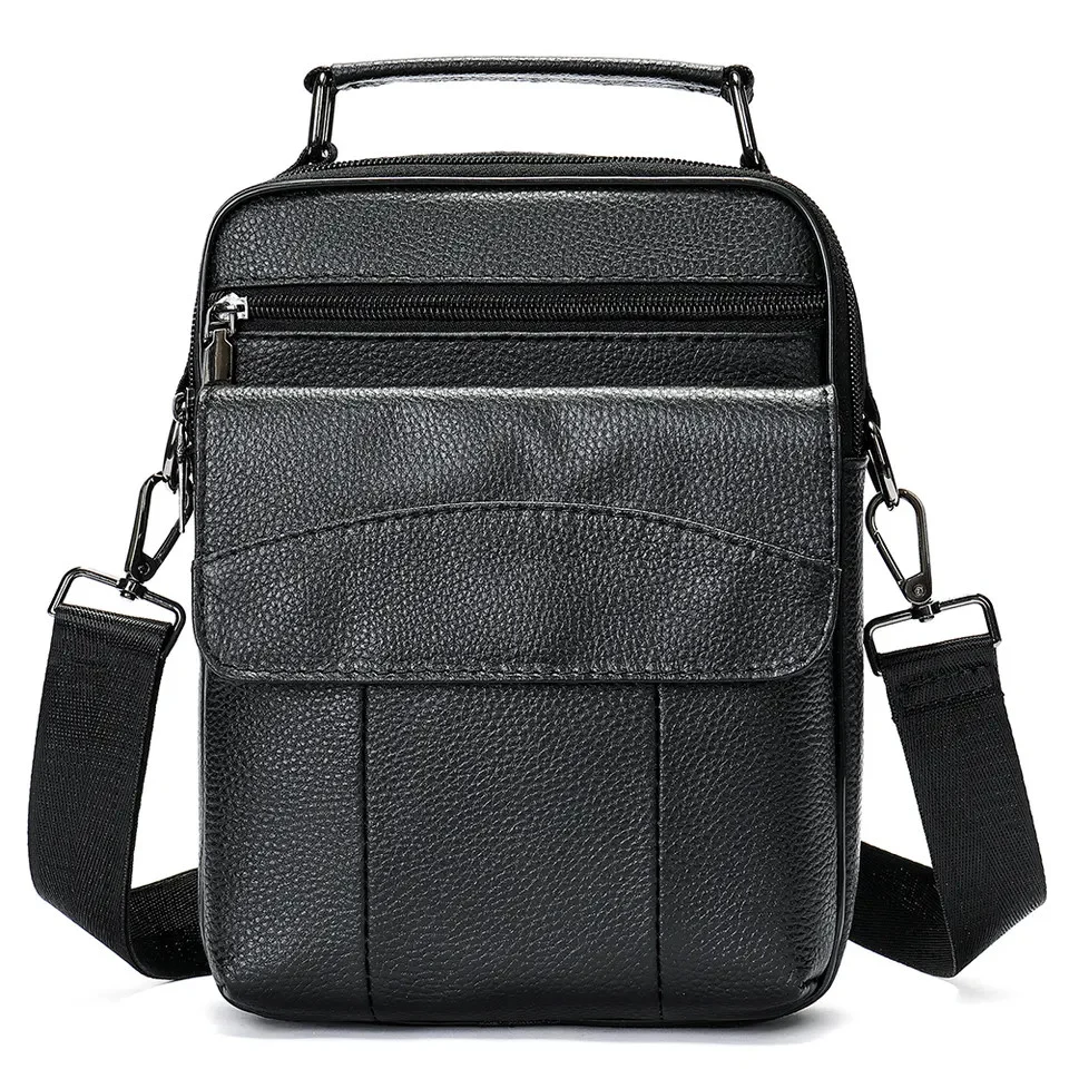 Geanta barbati, Boris GT2244, piele naturala, Negru