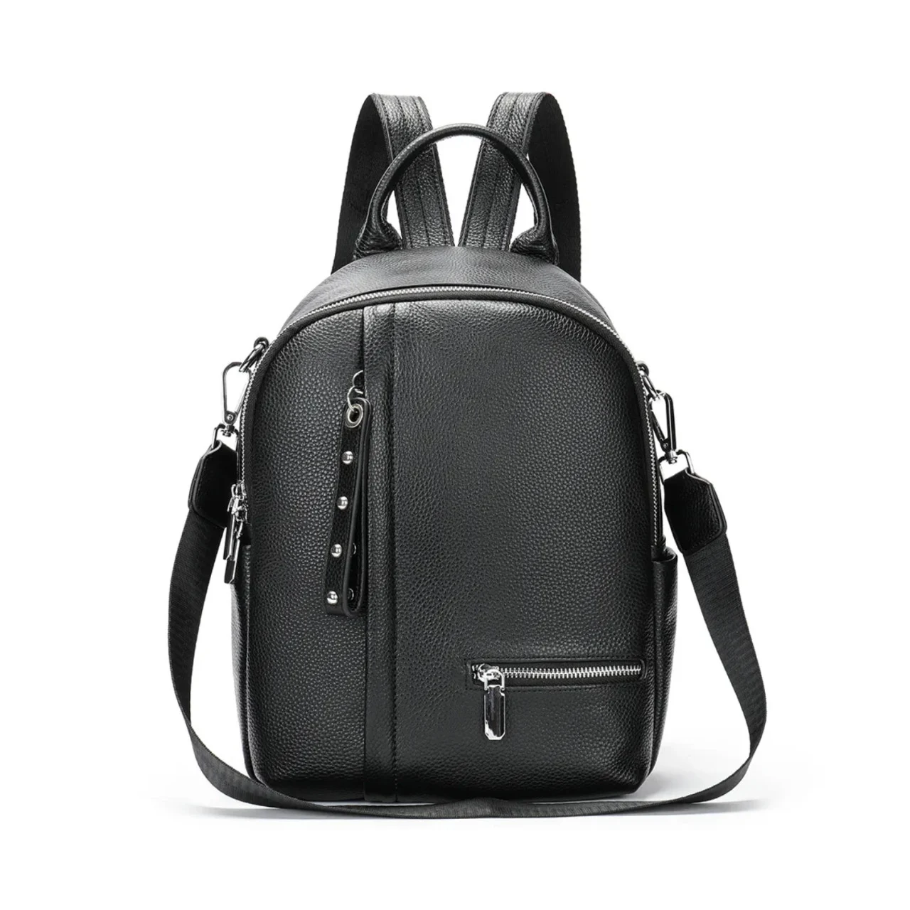 Rucsac dama Delis, Amabel GT2560, piele naturala, Negru