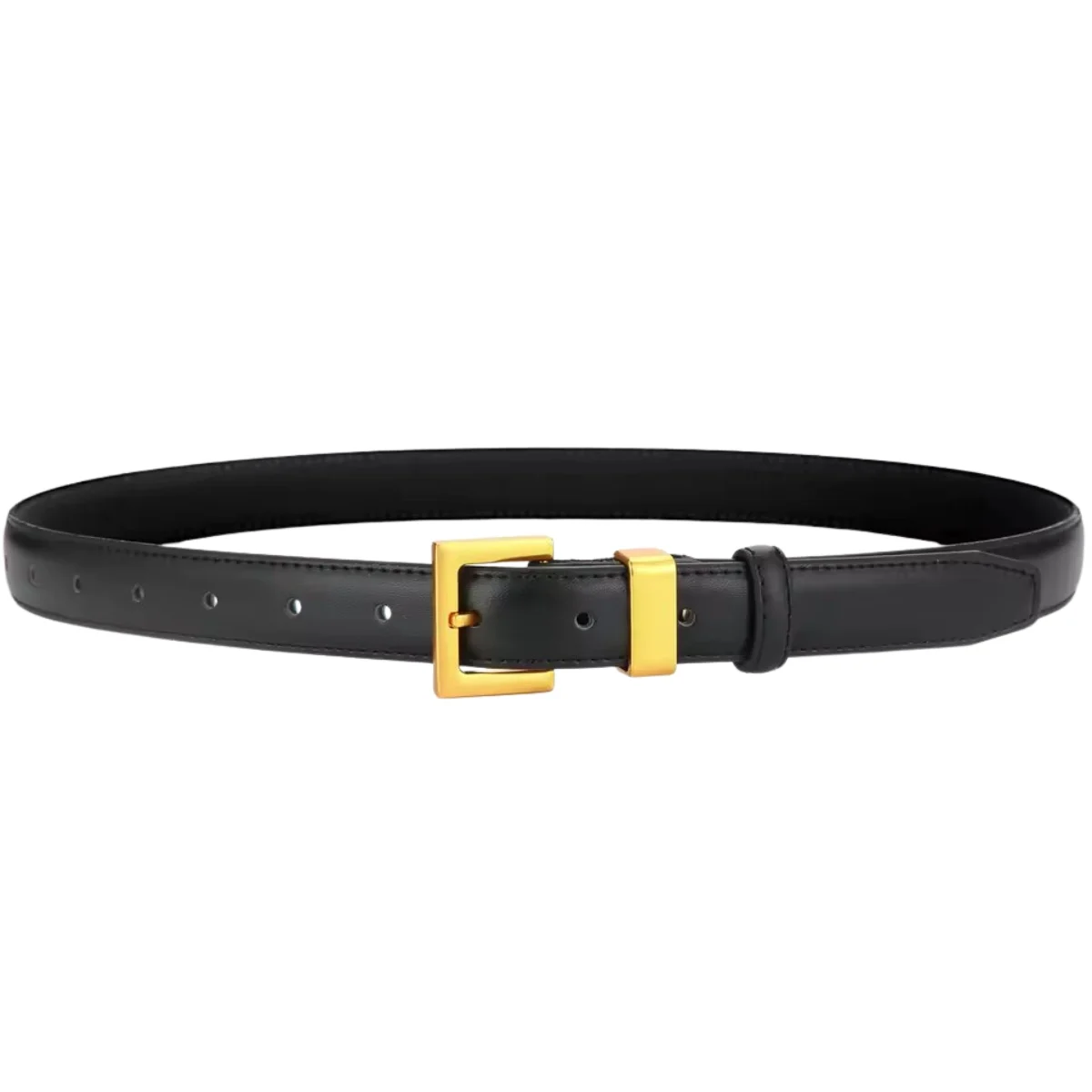 Curea dama C-194, piele naturala, Neagra