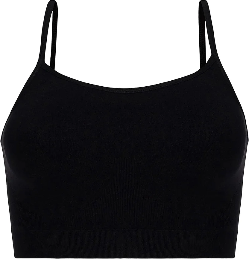 Bustiera Seamless cu Bretele Subtiri, 53609, negru