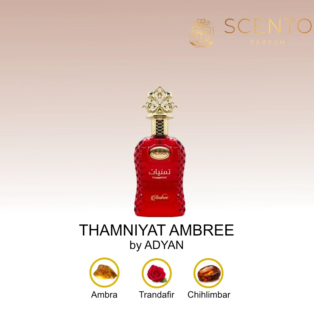Apa de Parfum ADYAN, THAMNIYAT AMBREE, femei, 100ML - Original Dubai