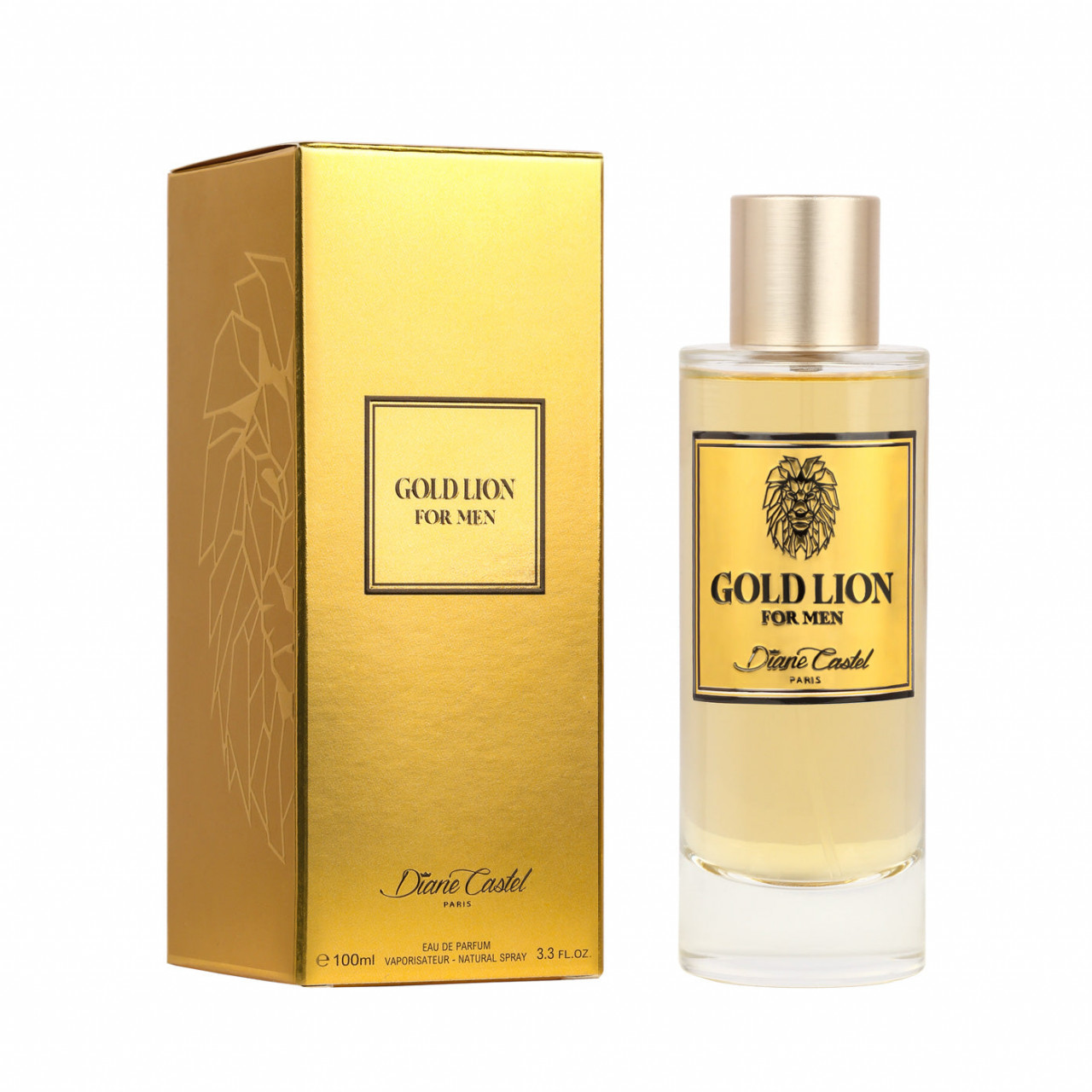 Apa de Parfum, Diane Castel, Gold Lion 100 ml, barbati - Original Franta