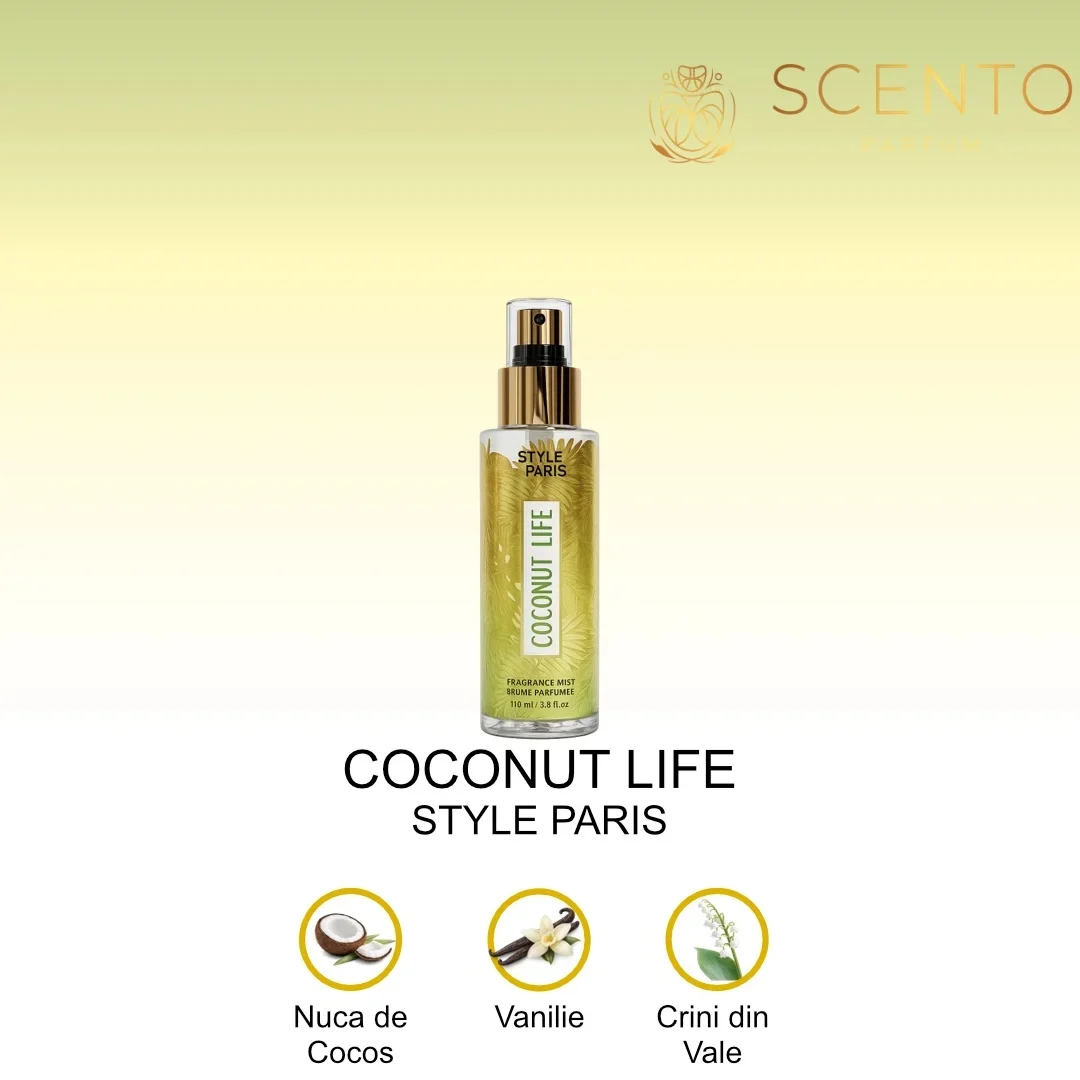 Spray de corp Coconut Life - Style Paris, 100 ml