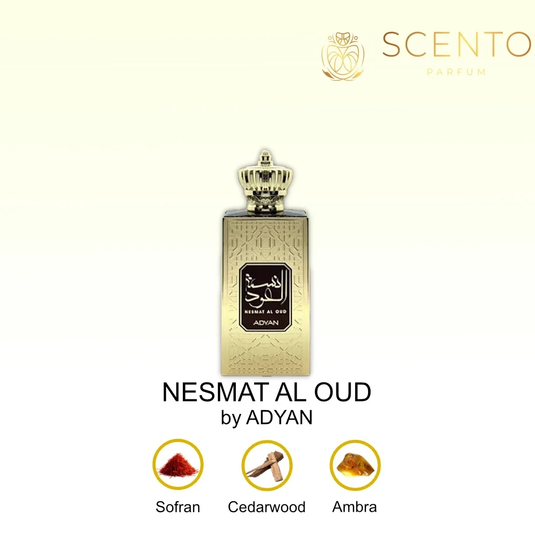 Apă de parfum Adyan, NESMAT AL OUD, unisex, 60ml - Original Dubai