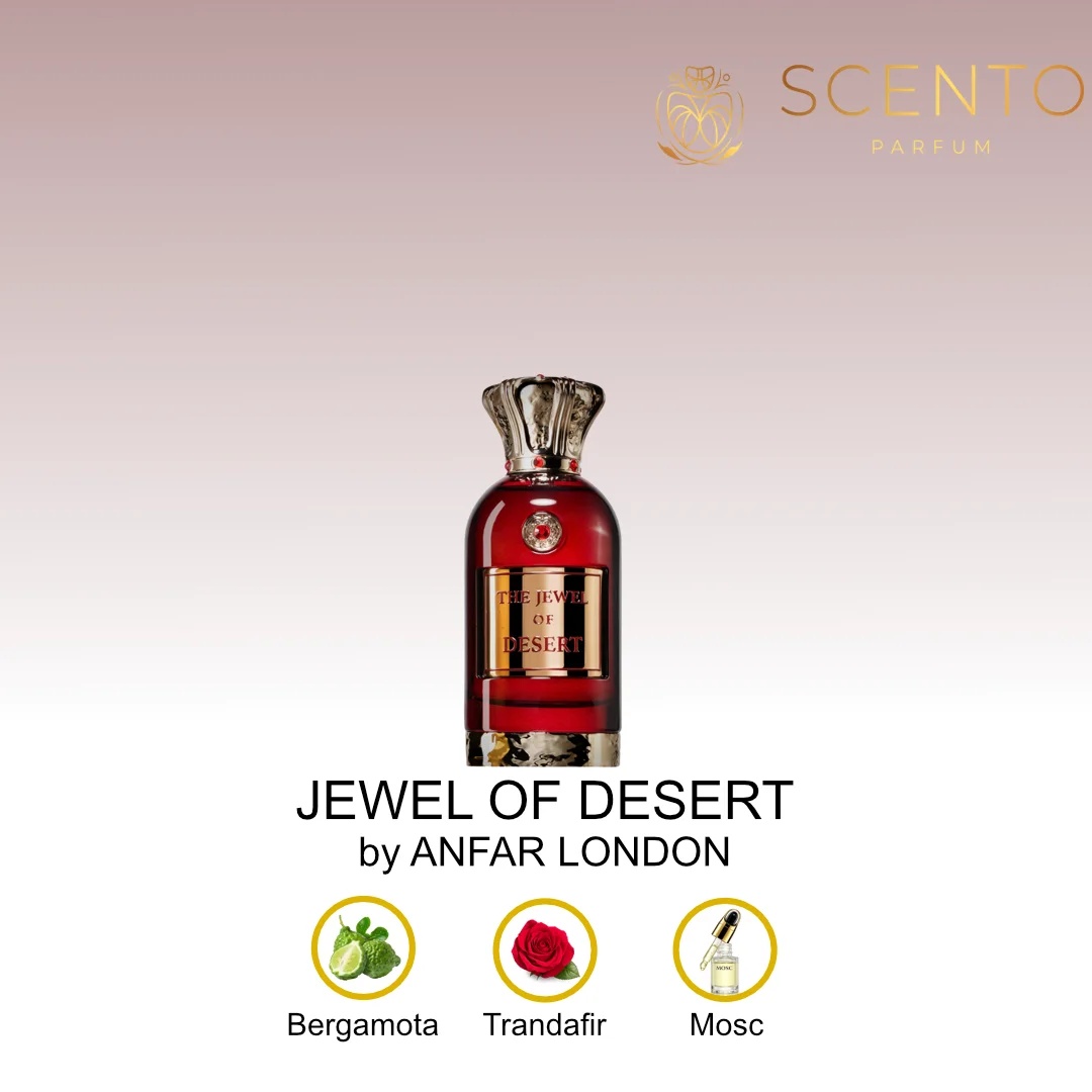 JEWEL OF DESERT by ANFAR LONDON, extract de parfum, unisex, 100ML - Original Dubai