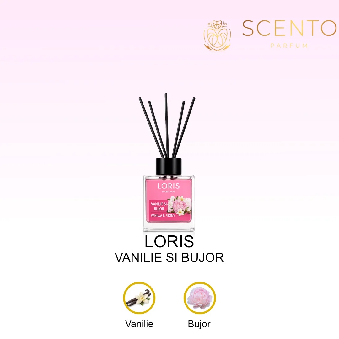Odorizant camera - Loris Vanilie si Bujor - 100ml