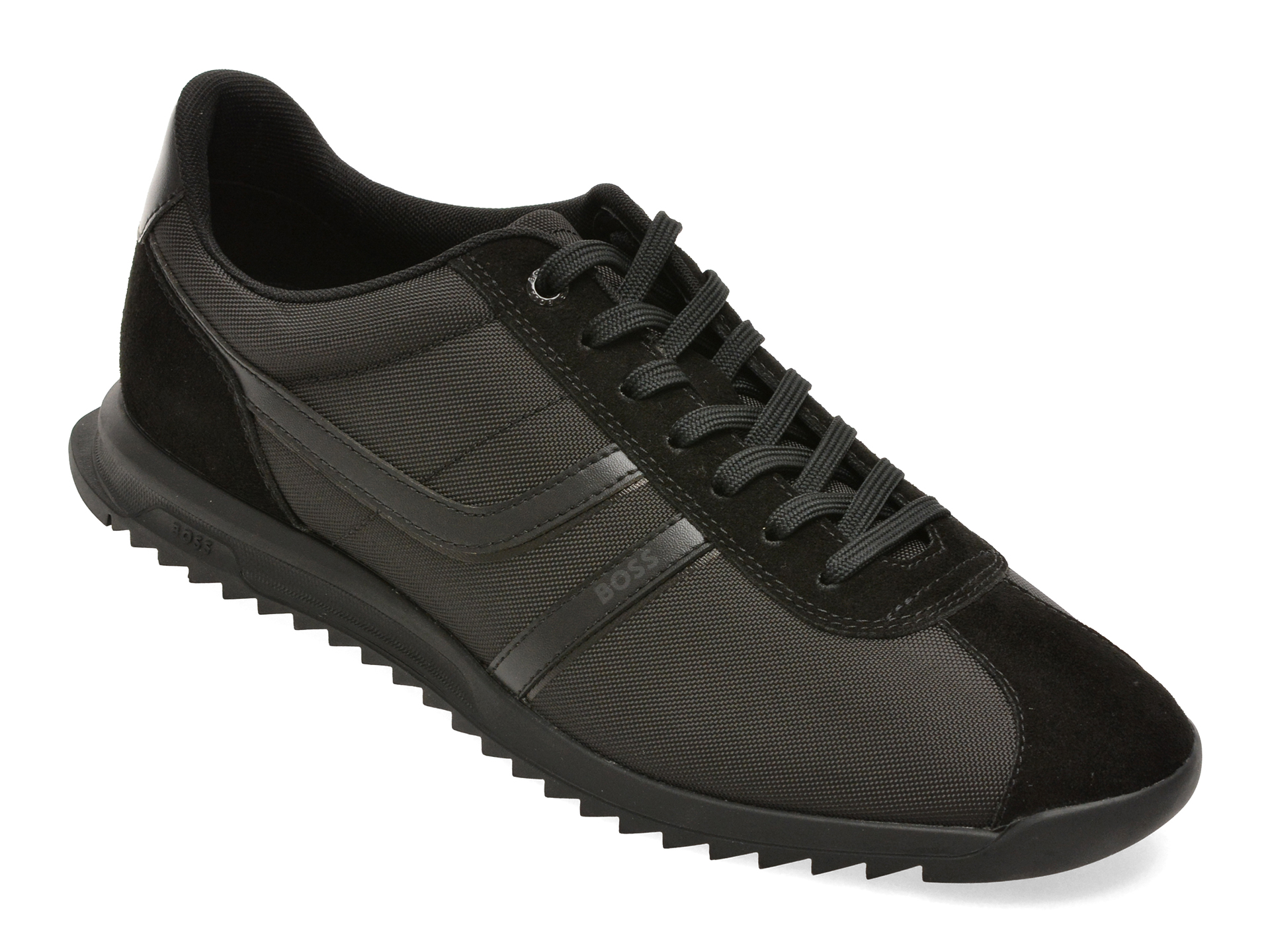 Pantofi sport BOSS negri, 8479, din material textil