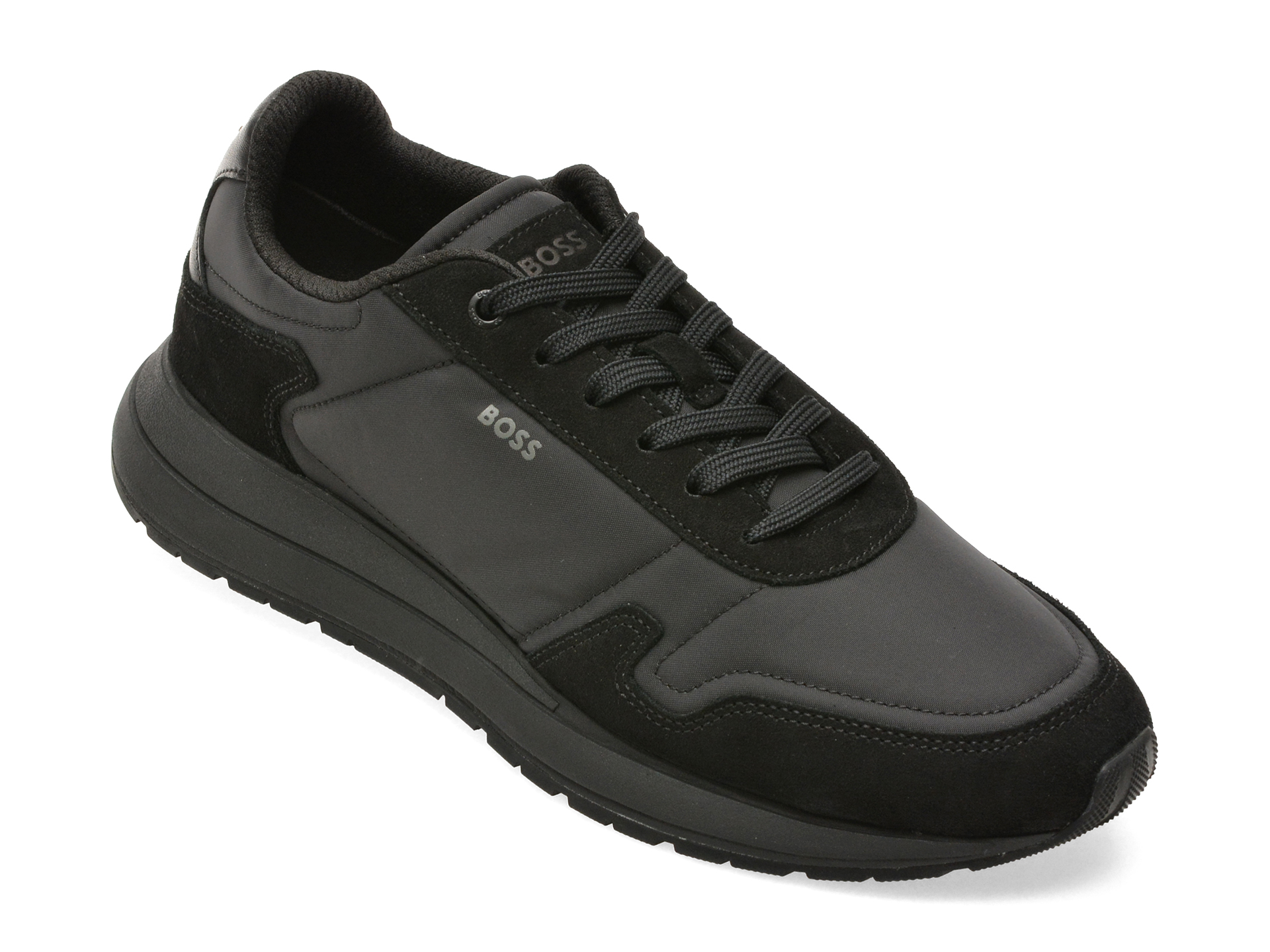 Pantofi sport BOSS negri, 8945, din material textil