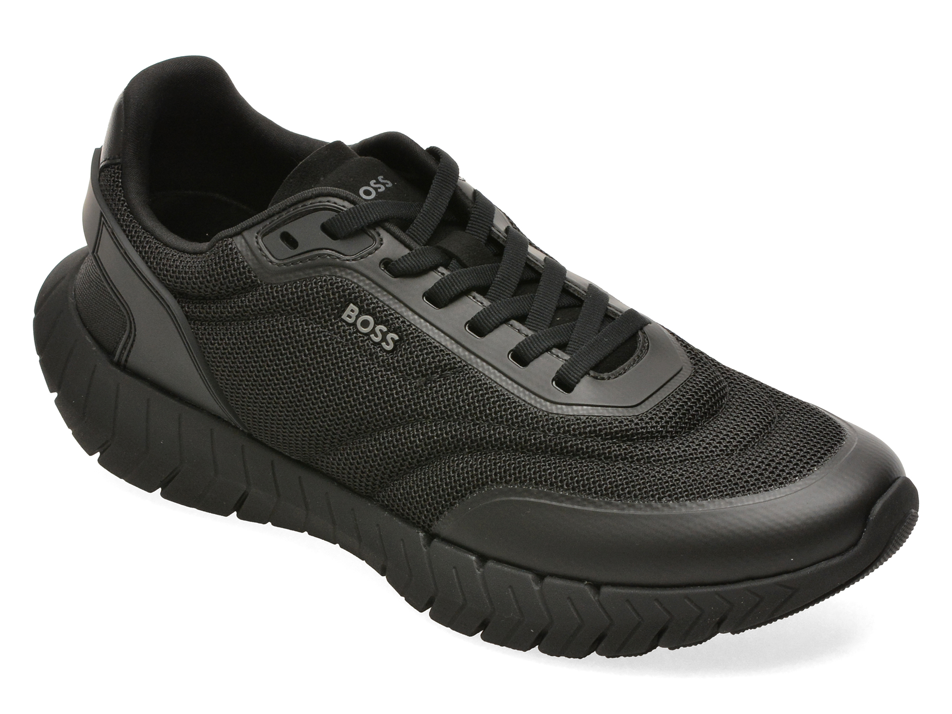 Pantofi sport BOSS negri, 8946, din material textil