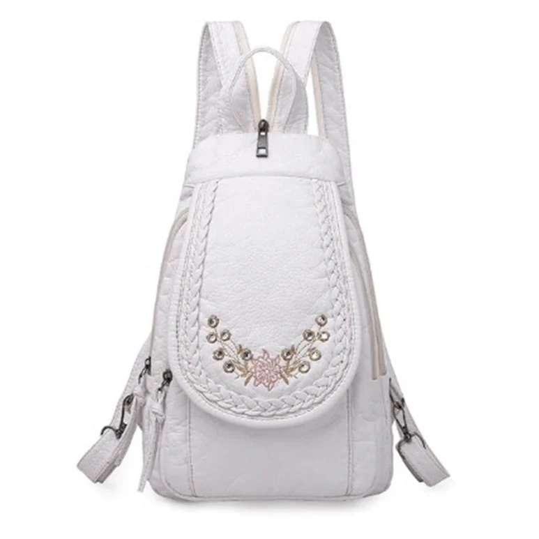 Rucsac dama, Flower GT449, model alb