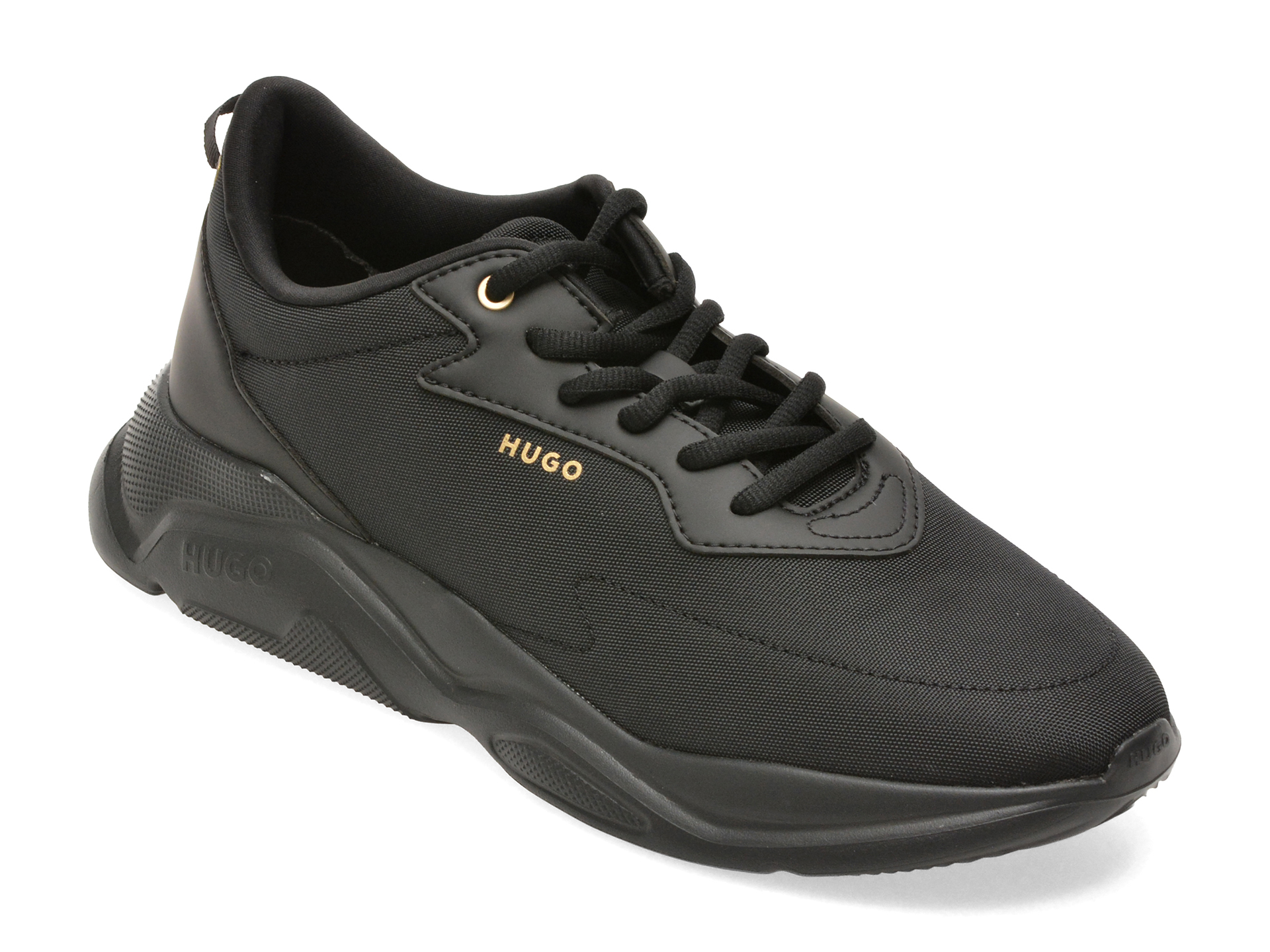 Pantofi sport HUGO negri, 7985, din material textil