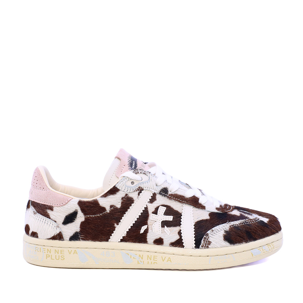 Sneakers femei Premiata Bonnie-D animal print din piele 1692DP8577CAV