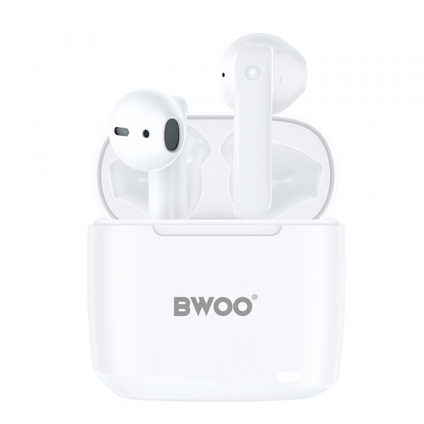 Handsfree Bluetooth BWOO BW94, TWS, Alb