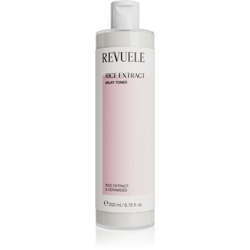 Revuele Rice Extract Milky Toner loțiune tonică cu lapte reface bariera protectoare a pielii 200 ml