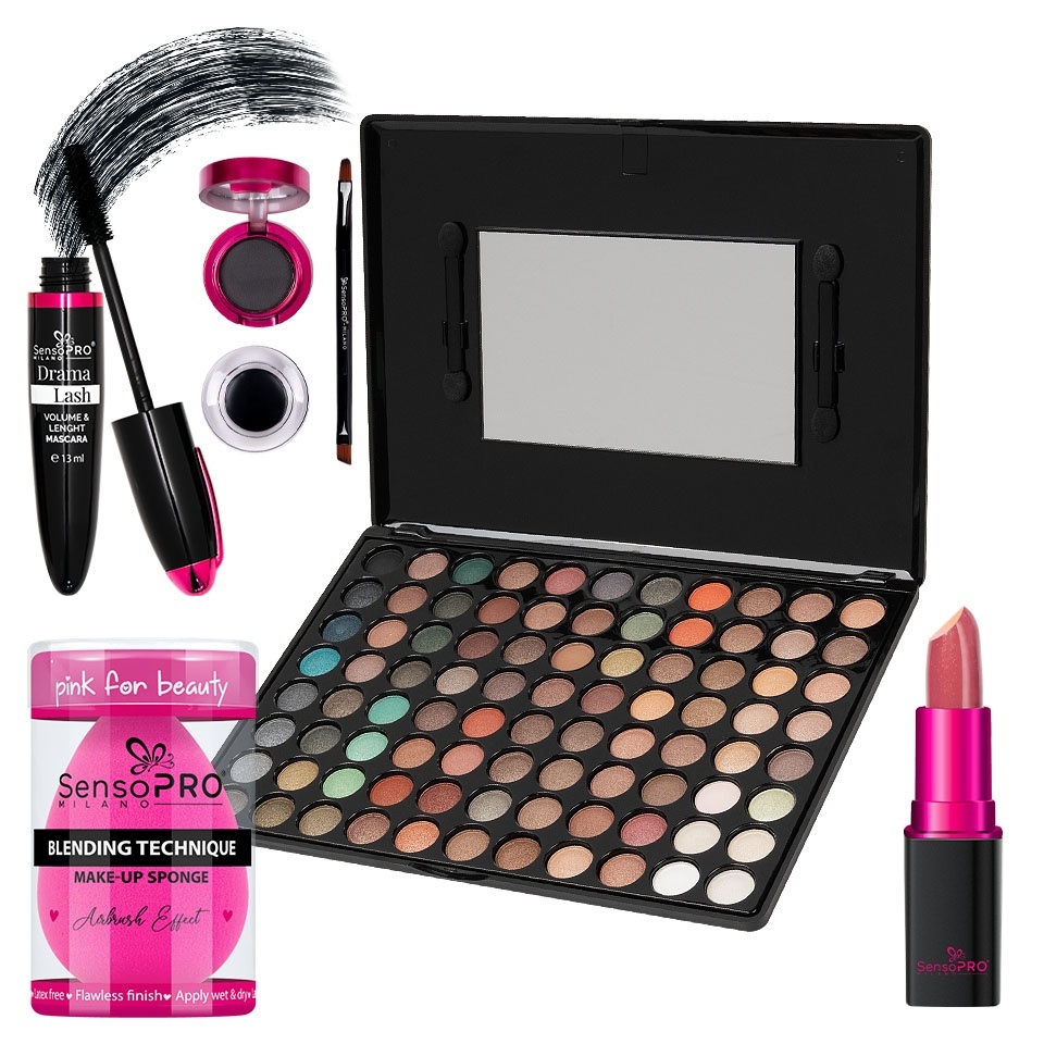 Set Machiaj Vibrant Bloom SensoPRO Milano + CADOU