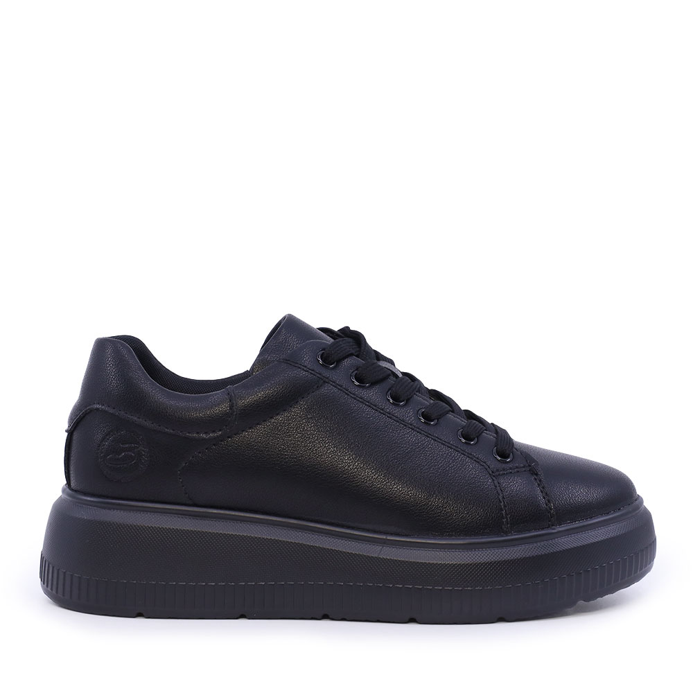 Sneakers femei Benvenuti negri din piele 1992DP6643N