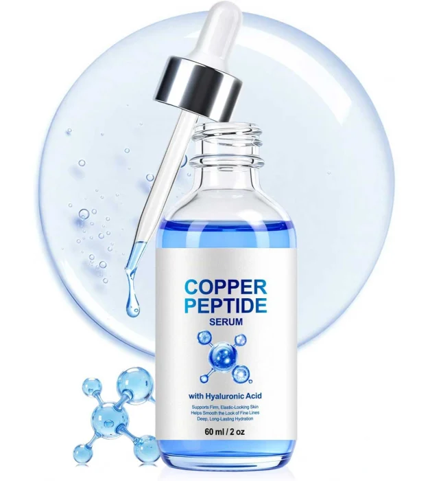 Ser Facial Anti-Rid cu Peptide de Cupru si Acid Hialuronic, Efect de Netezire si Hidratare, 60 ml