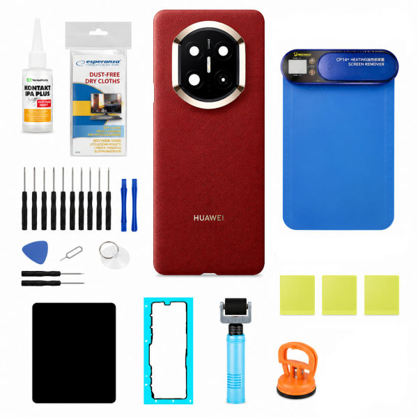 Kit Capac Baterie Huawei Mate X7 Nebula Red Service Pack si Instrumente Service Dedicate