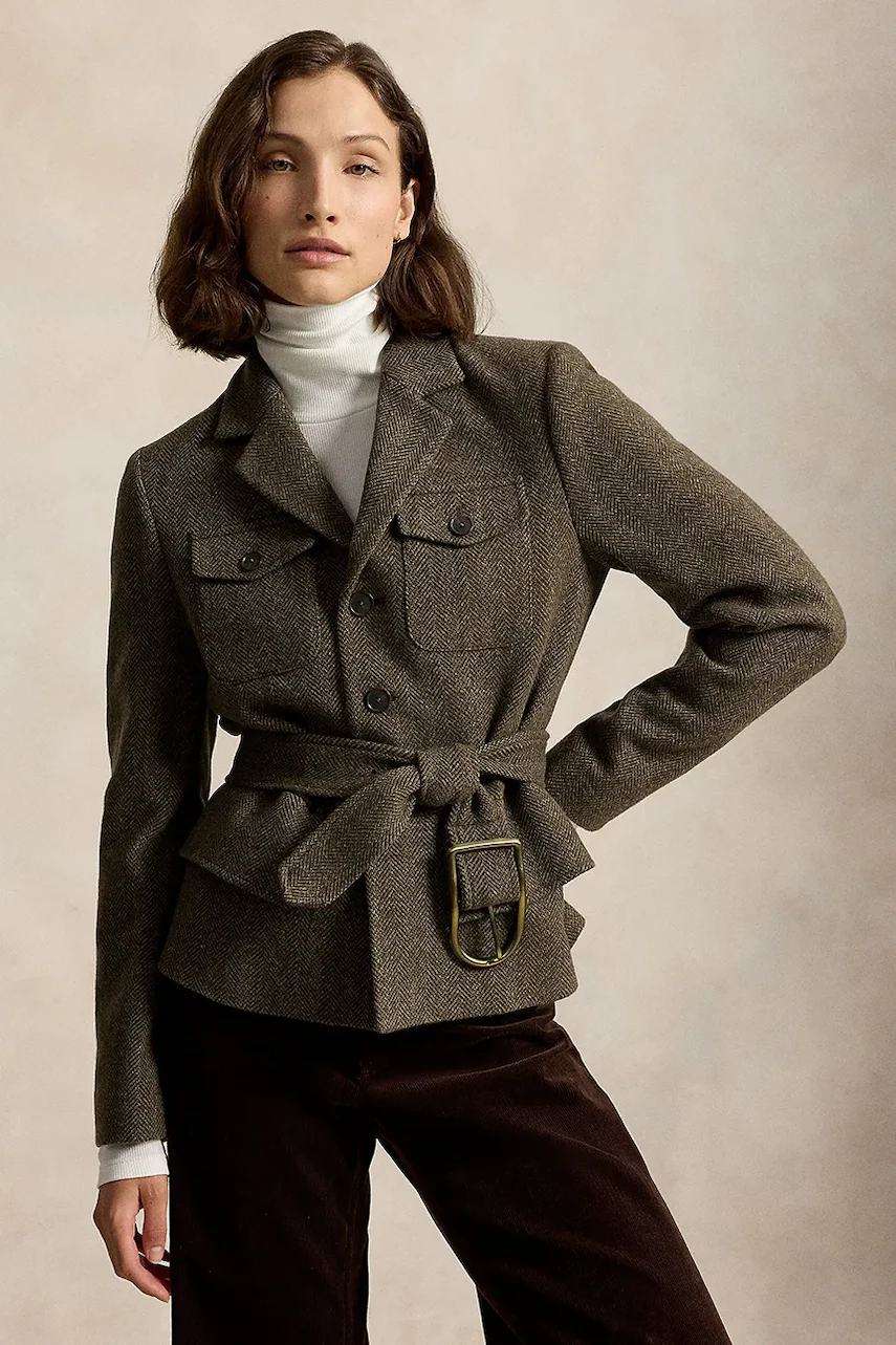 Polo Ralph Lauren  sacou pentru femei cu lână