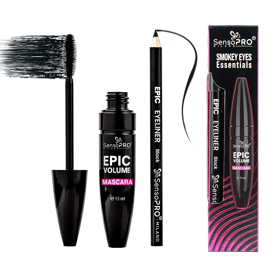 Set Creion Ochi & Mascara SensoPRO Milano Epic Volume - Smokey Eyes Essentials
