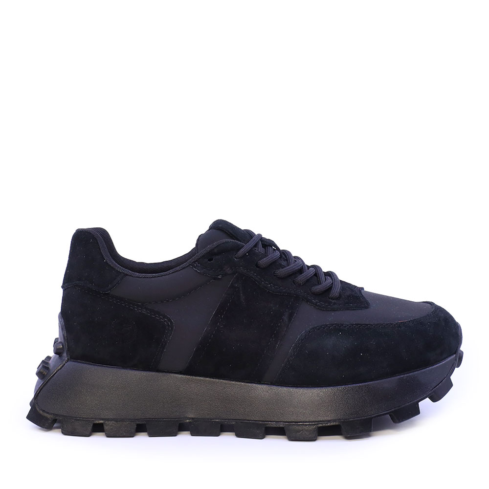 Sneakers femei Benvenuti negri din piele și textil 1992DP5120VN