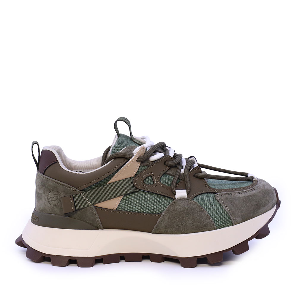 Sneakers femei Benvenuti verzi din piele și textil 1992DP0490VV